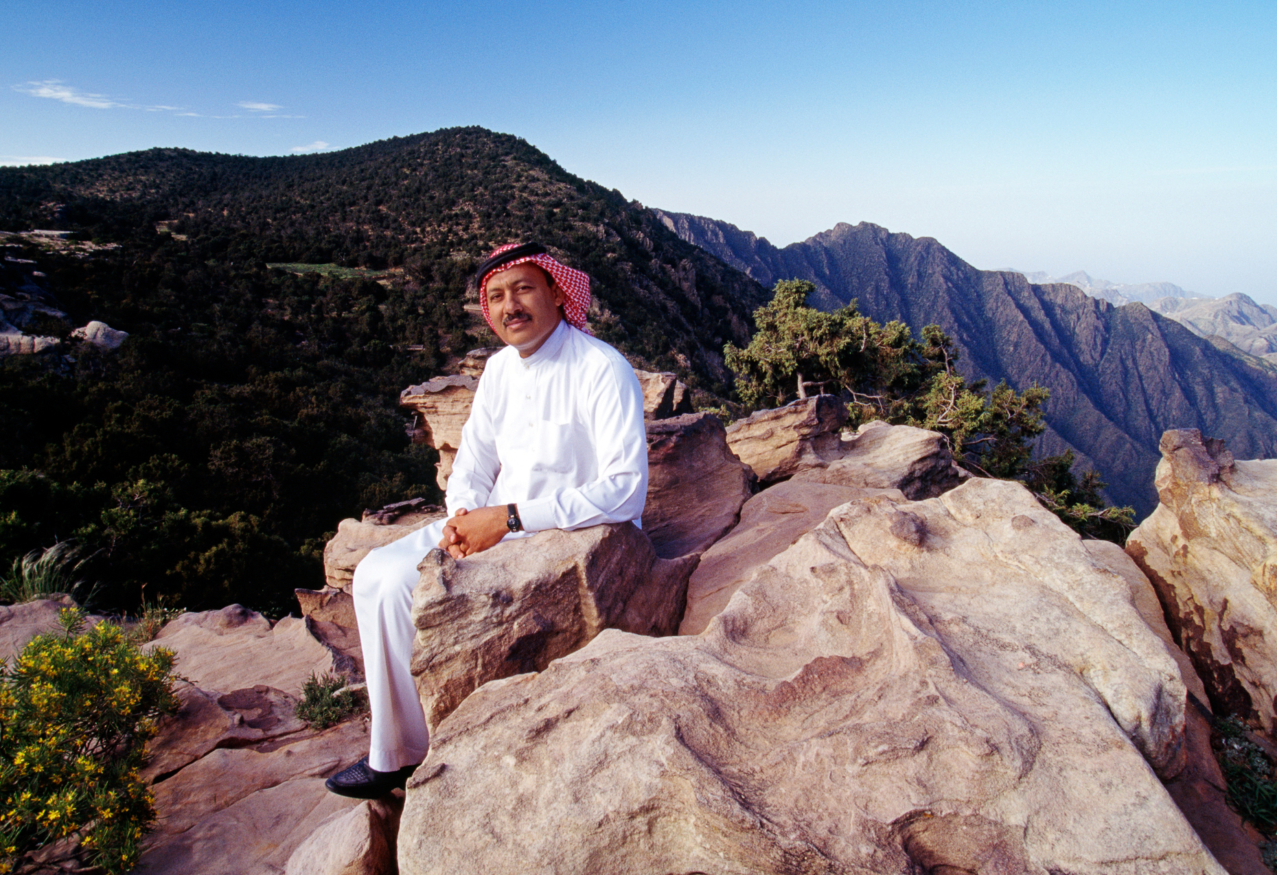 Portrait of Sheikh Abdu Rahman in Asir National Park (Al Soudah), Kingdom of Saudi Arabia
