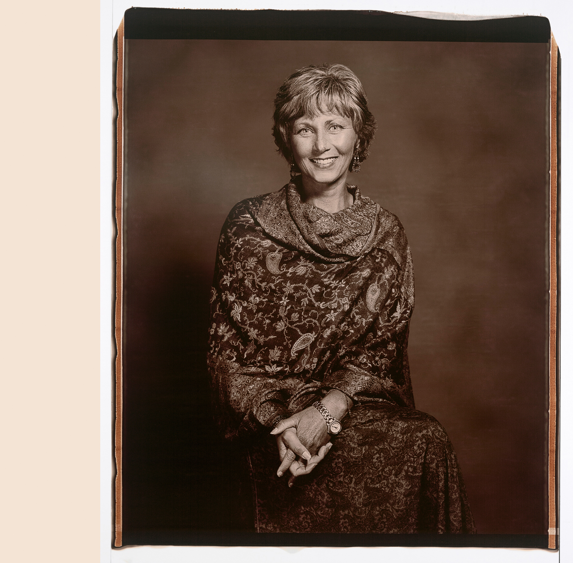 20x24" Black & White Polaroid portrait of lone woman