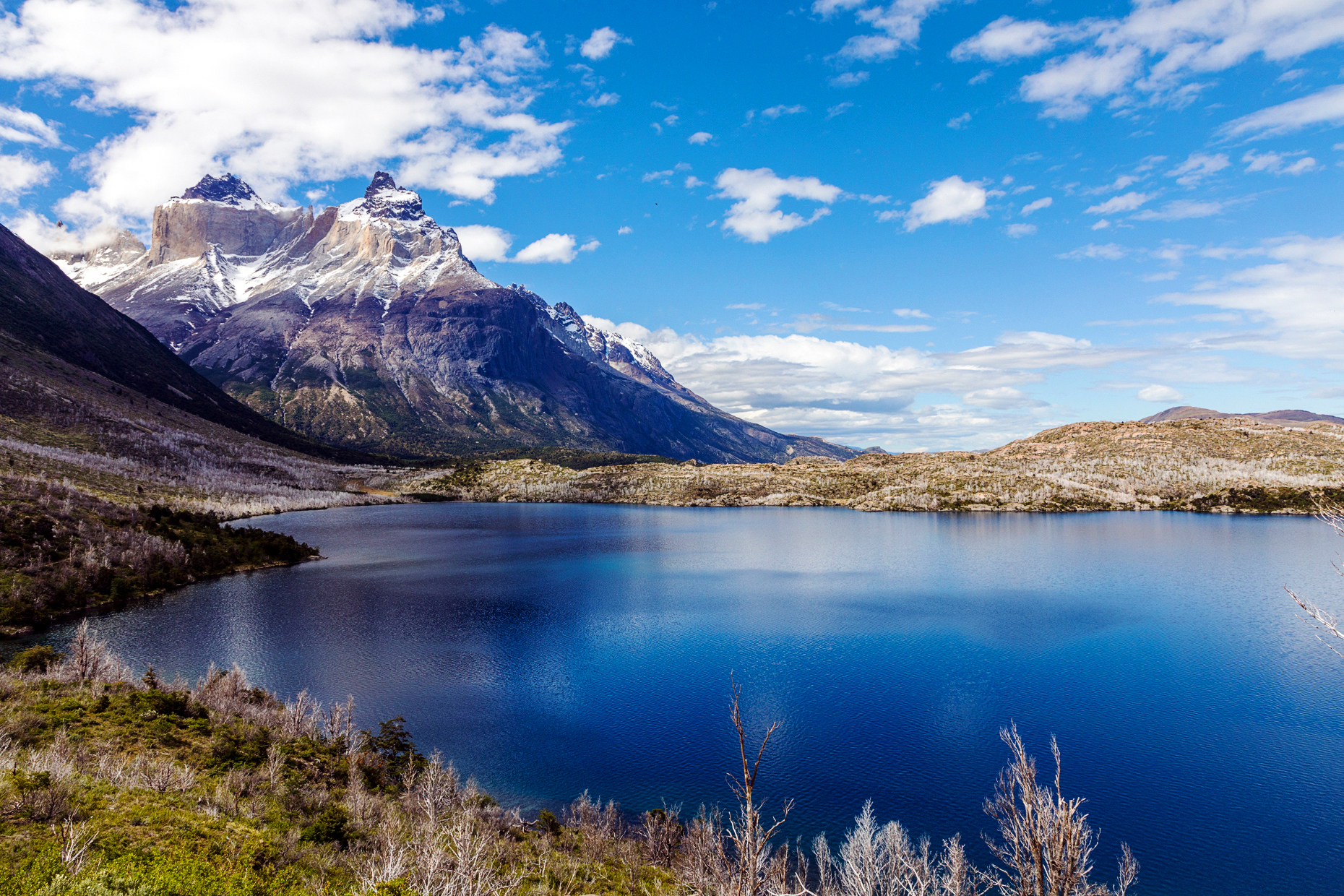 Cuernos del Paine; 2,000m; Lago Skottsberg; Torres del Paine National Park; Chile