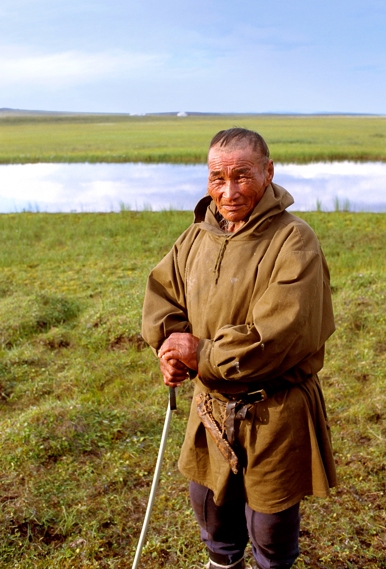 Urangi Nomad, Chukchi reindeer herder, Magadon Region, Siberia,