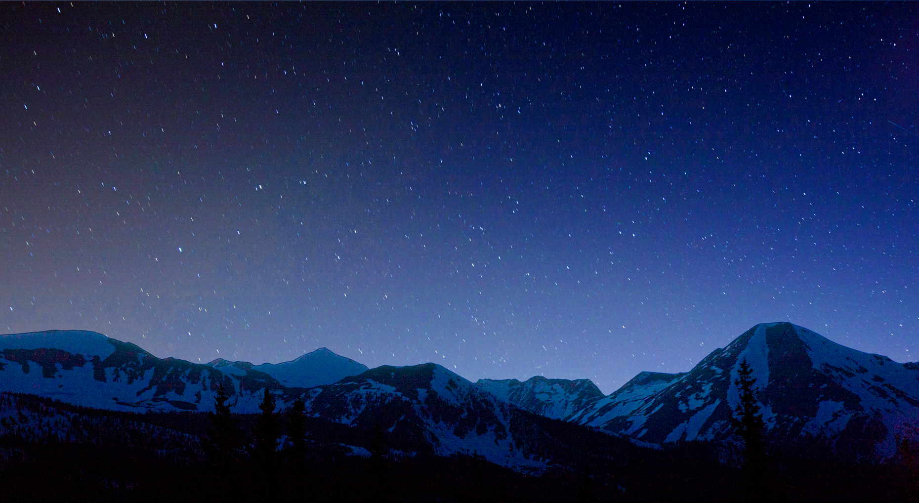 Star filled sky from Monarch Pass, Sawatch Range, Chaffee County, Colorado, USA