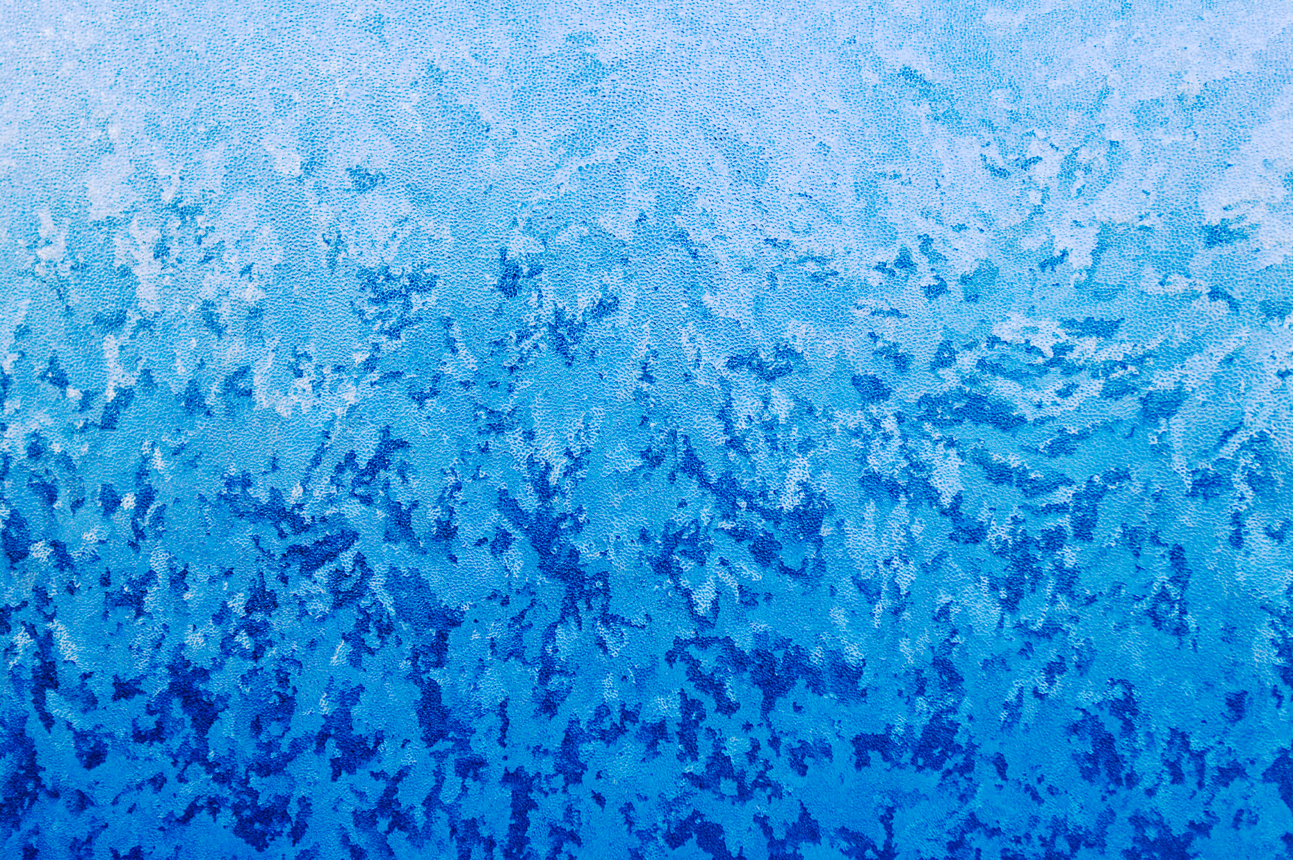 Ice patterns on a frosted window