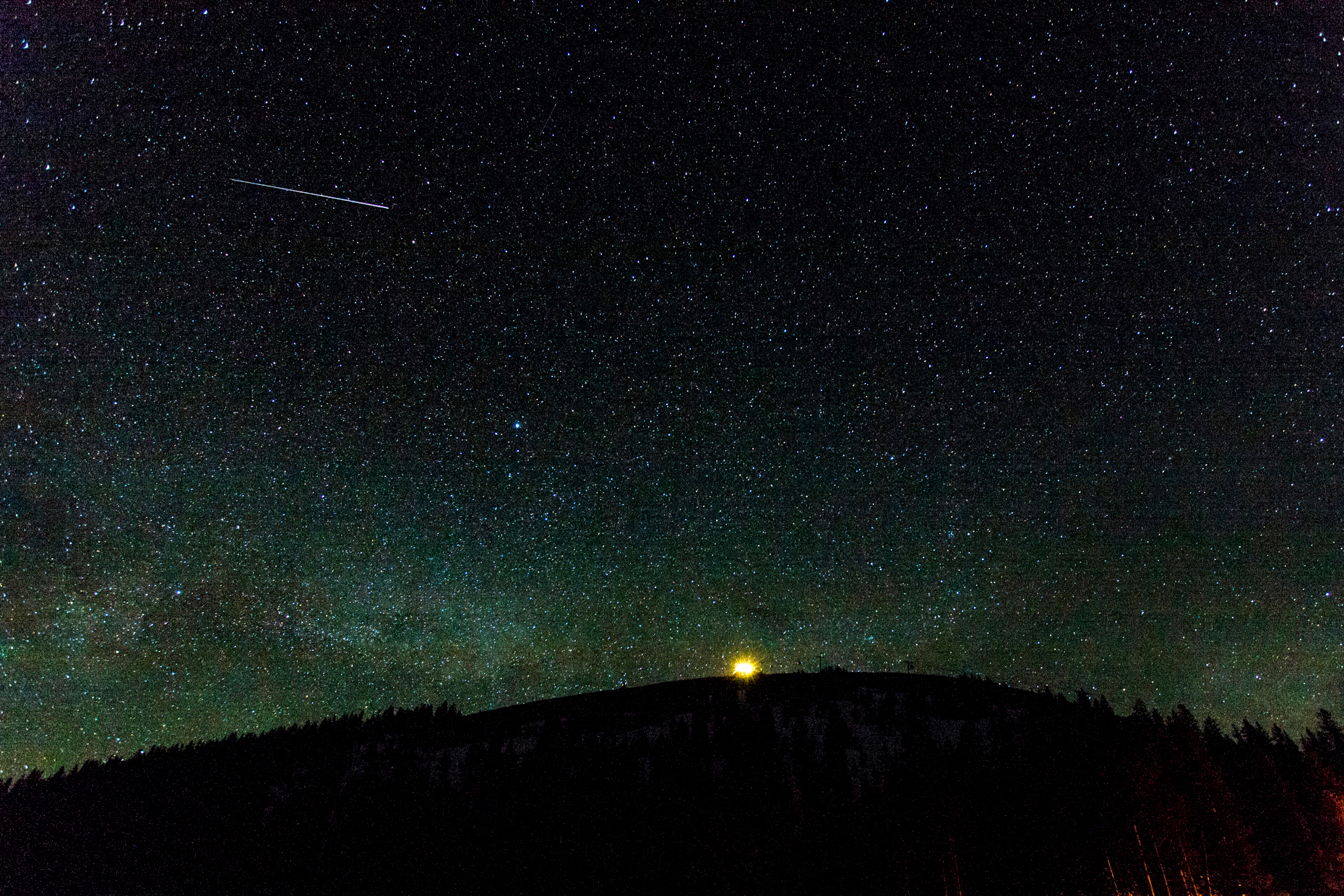 Star filled sky from Monarch Pass, Sawatch Range, Chaffee County, Colorado, USA