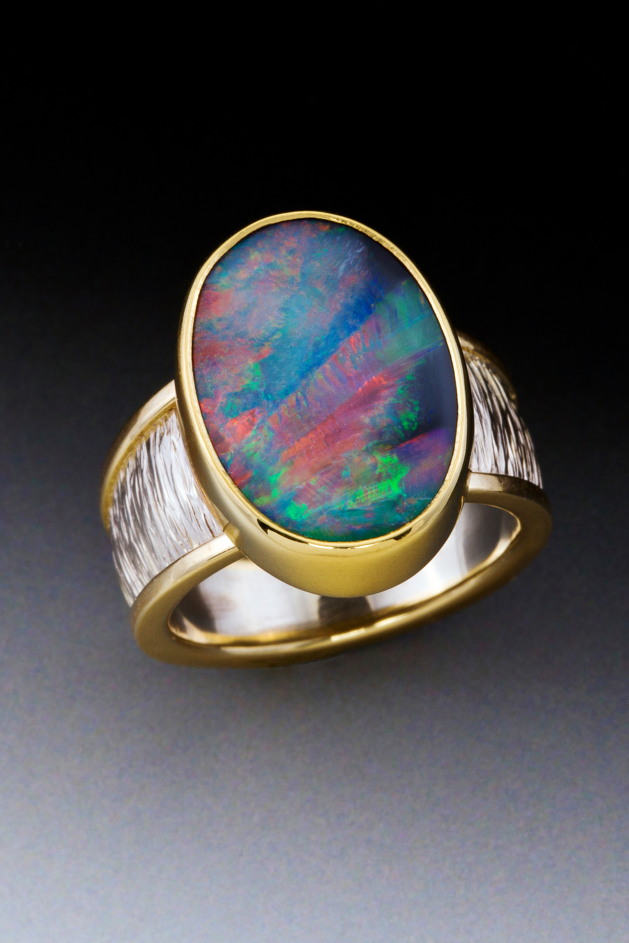 Custom ring by craftsman, artisan and metalsmith, Todd Tychewicz